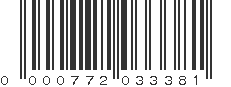 UPC 000772033381