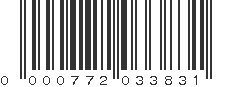 UPC 000772033831