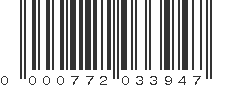 UPC 000772033947