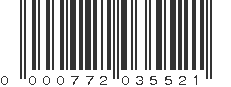 UPC 000772035521