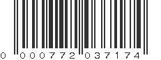 UPC 000772037174