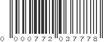 UPC 000772037778