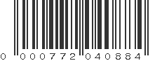 UPC 000772040884