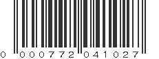 UPC 000772041027