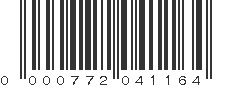 UPC 000772041164