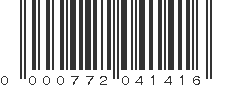 UPC 000772041416