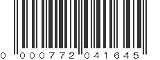 UPC 000772041645