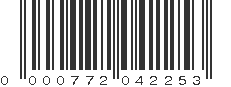 UPC 000772042253