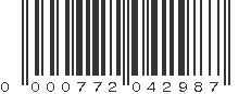 UPC 000772042987