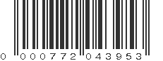 UPC 000772043953