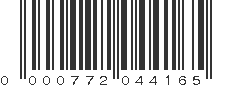 UPC 000772044165