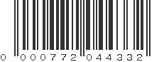 UPC 000772044332