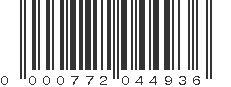 UPC 000772044936