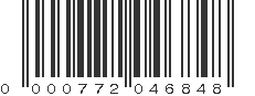 UPC 000772046848