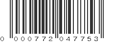 UPC 000772047753