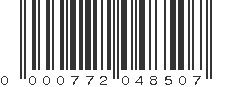 UPC 000772048507