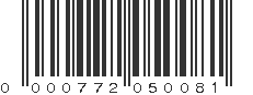 UPC 000772050081