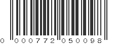 UPC 000772050098