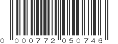 UPC 000772050746