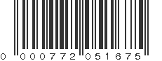 UPC 000772051675