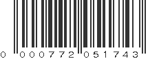 UPC 000772051743