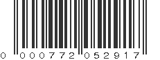 UPC 000772052917