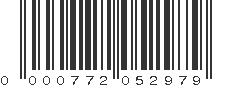 UPC 000772052979