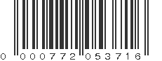 UPC 000772053716