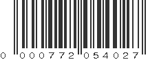 UPC 000772054027