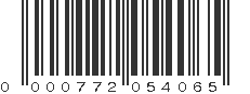 UPC 000772054065