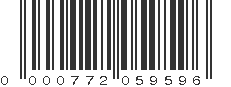 UPC 000772059596