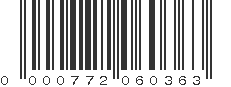 UPC 000772060363