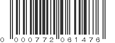 UPC 000772061476