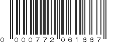 UPC 000772061667