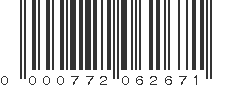 UPC 000772062671