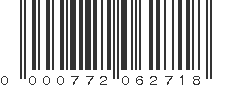 UPC 000772062718