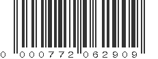 UPC 000772062909