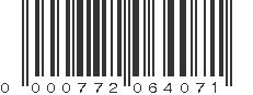 UPC 000772064071