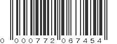 UPC 000772067454