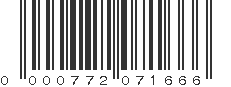 UPC 000772071666