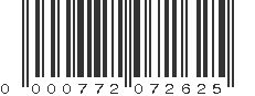 UPC 000772072625