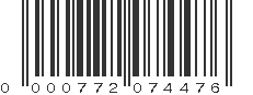 UPC 000772074476