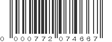 UPC 000772074667