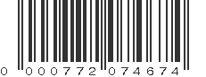 UPC 000772074674