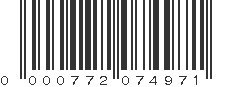 UPC 000772074971