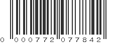 UPC 000772077842