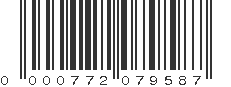 UPC 000772079587