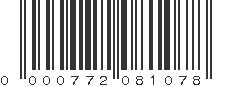 UPC 000772081078