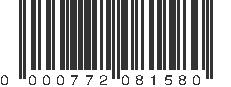 UPC 000772081580