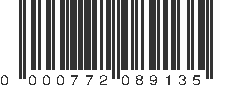 UPC 000772089135